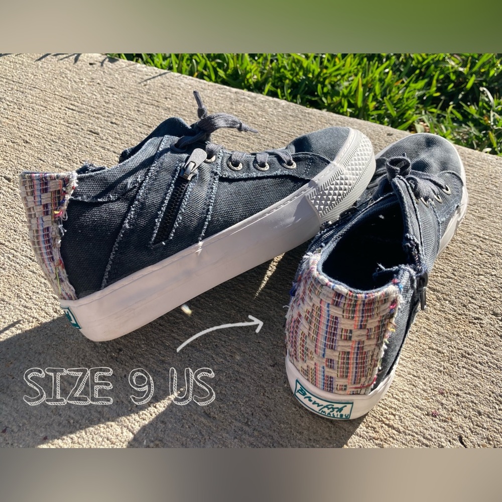 Blowfish Malibu Denim Lace Up Ankle Sneakers
